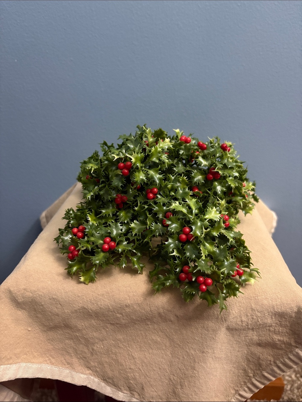 Decorative Artificial Holly with Red Berries - Green Chandelier or Candle decor
